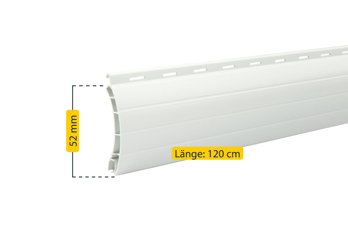 Rollladenprofil PVC Maxi - versch. Ausführungen