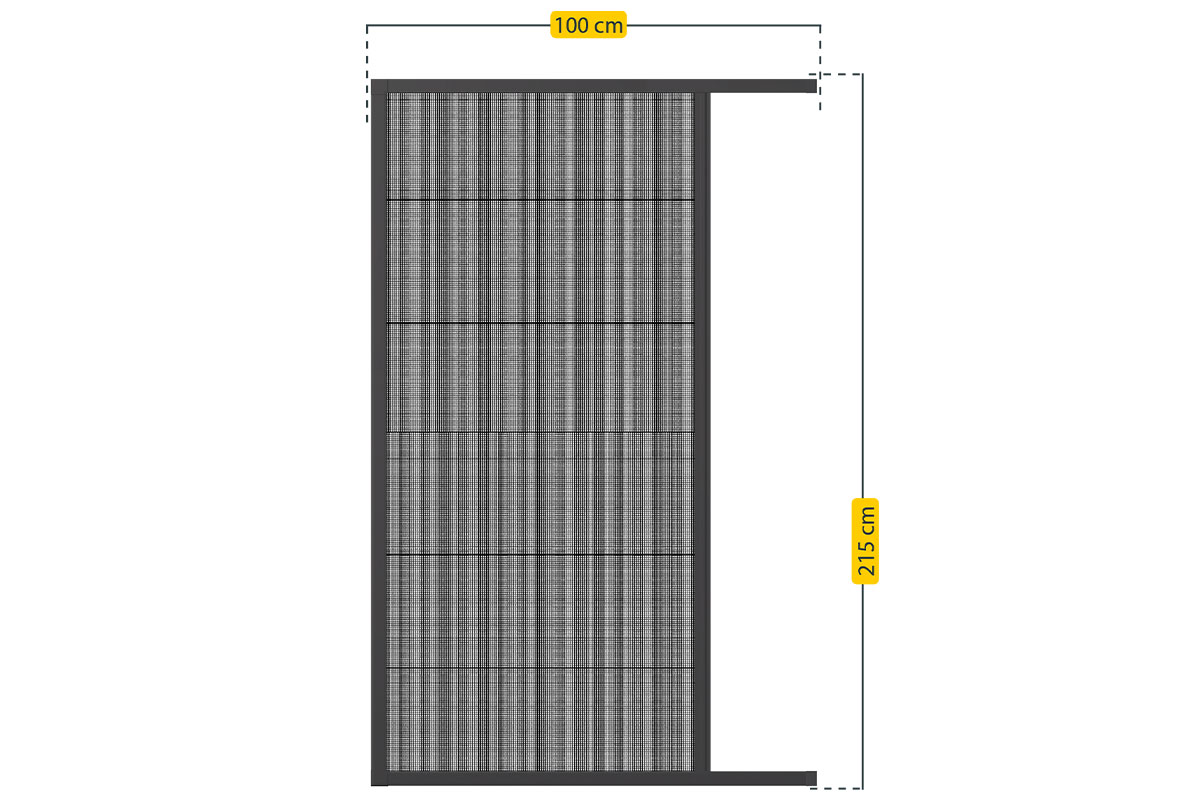 Insektenschutz-Plissee für Türen 100 x 215 cm Insektenschutz-Plissee für Türen 100 x 215 cm