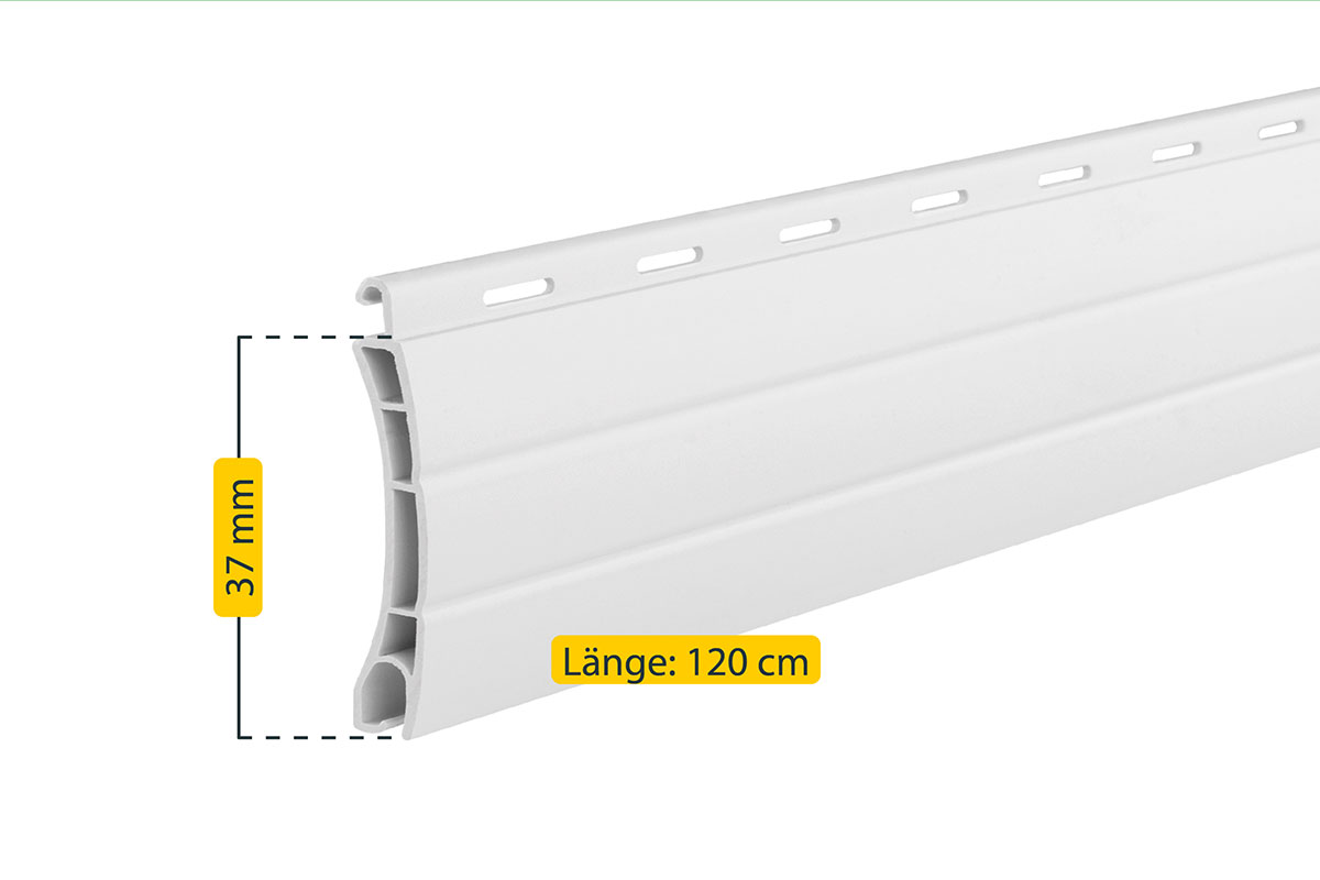 Rollladenprofil PVC Mini - diverse Ausführungen