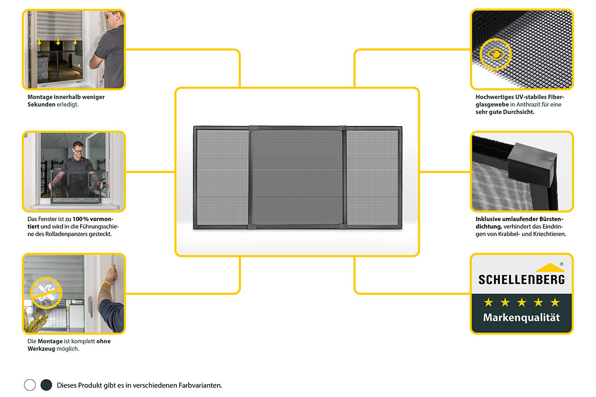 Insektenschutz-Schiebefenster 75-142 x 50 cm