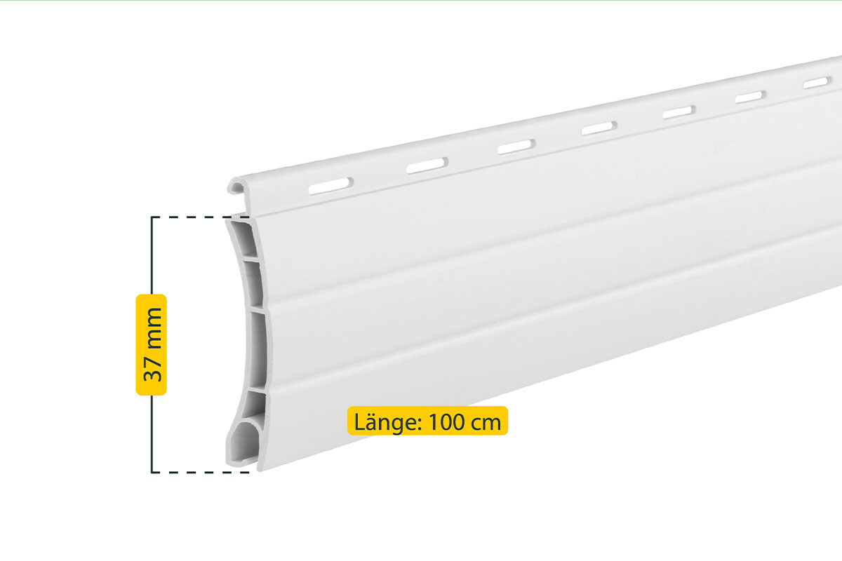 Rollladenprofil PVC Mini - diverse Ausführungen