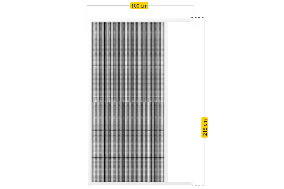 Insektenschutz-Plissee für Türen 100 x 215 cm Insektenschutz-Plissee für Türen 100 x 215 cm