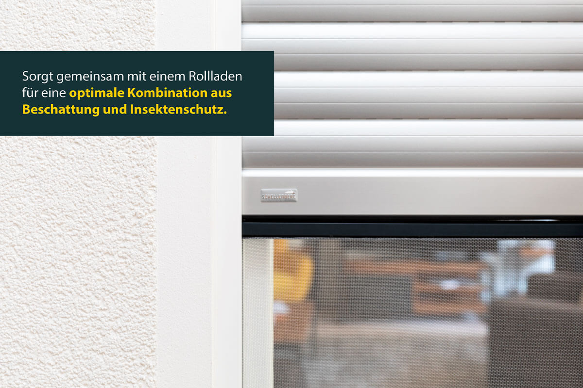 Insektenschutz-Schiebefenster mit Aluminium-Gewebe, versch. Farben