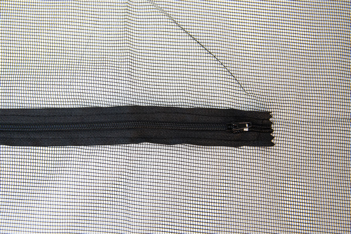 Fliegengitter mit Reißverschluss 150x180 cm - weiß | anthrazit
