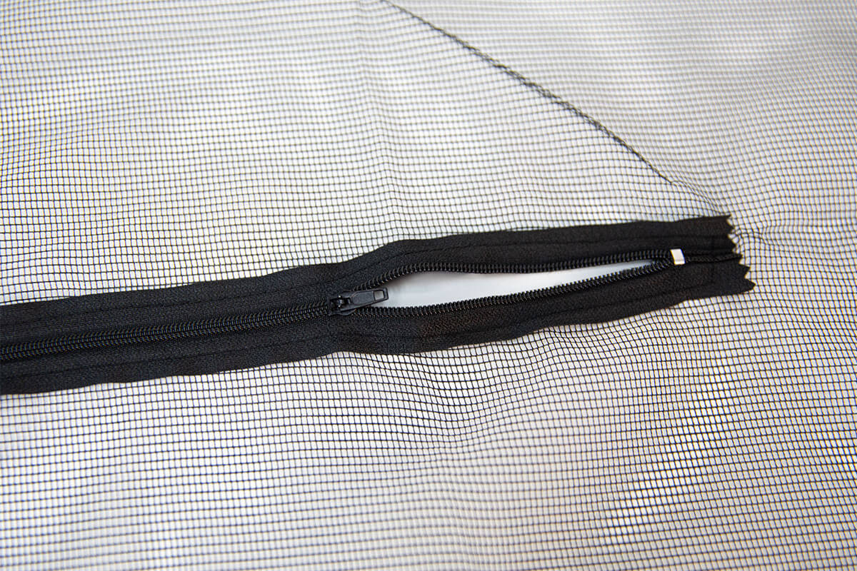Fliegengitter mit Reißverschluss 150x180 cm - weiß | anthrazit