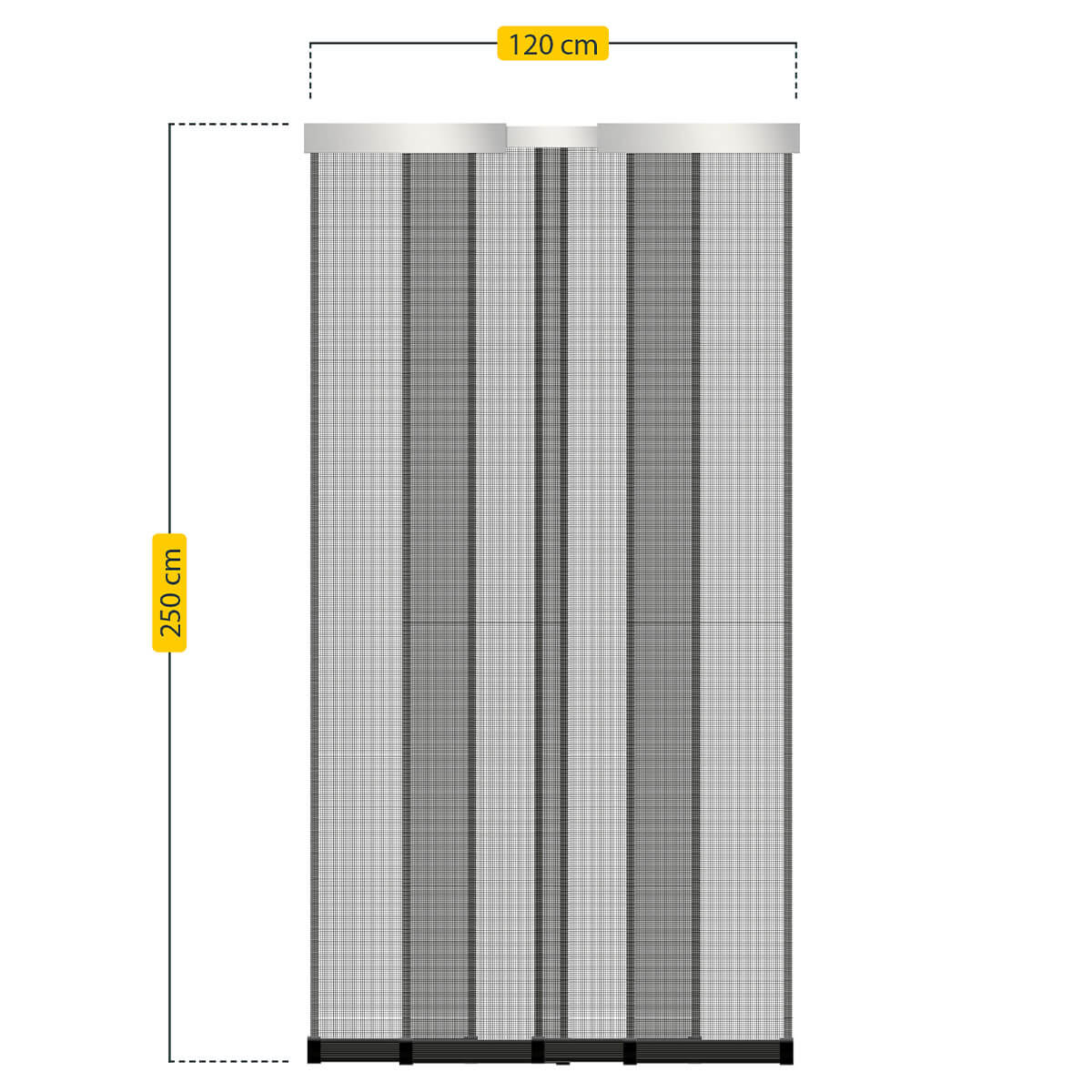 Insektenschutz-Teleskopvorhang Premium 120x250cm