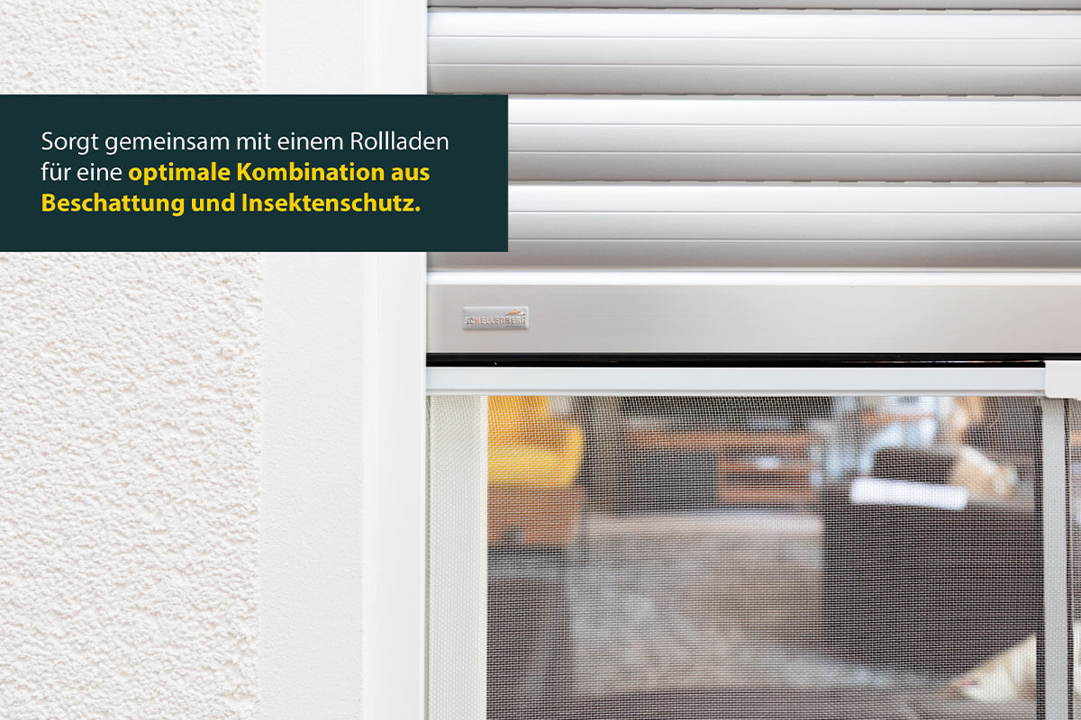 Insektenschutz-Schiebefenster mit Aluminium-Gewebe, versch. Farben