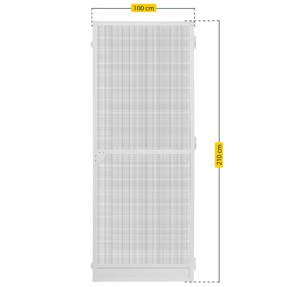 Insektenschutz-Tür Plus 100 x 210 cm - anthrazit | weiß