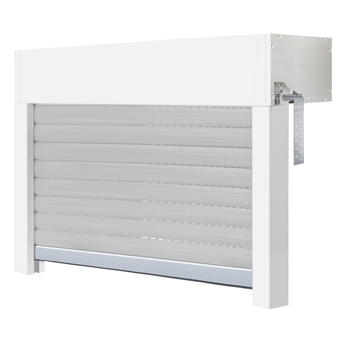Aufsatzrollladen Komplett-Set für Fenster, 60 cm Höhe - versch. Breiten