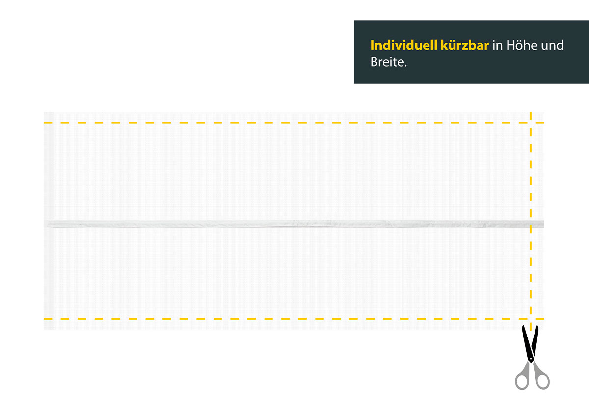 Insektenschutz-Magnetvorhang, weiß, versch. Maße