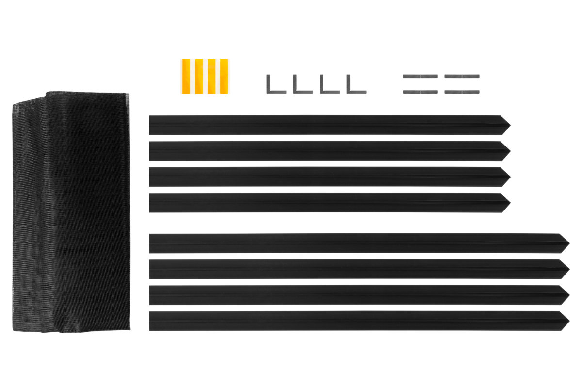 Schellenberg Pop-Up Fliegengitter Fenster 100 x 120 cm Lieferumfang