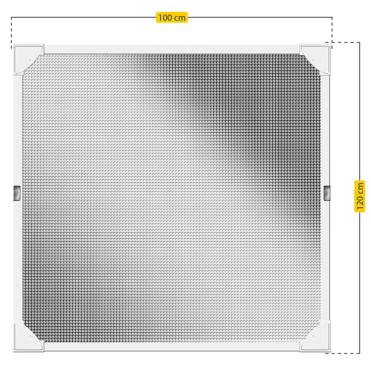 Fliegengitter-Fenster Magnet Reflection 100x120 cm