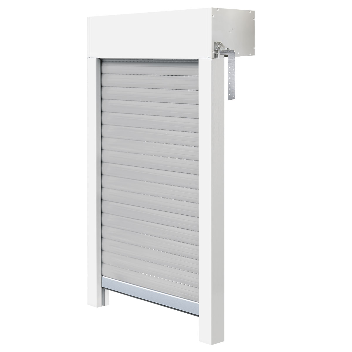 Aufsatzrollladen Komplett-Set für Fenster, 120 cm Höhe - versch. Breiten