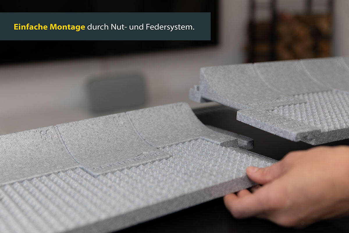 MC POWER FLAIR Steckdosen-Set 2-teilig, Anthrazit/schwarz Mit Glasrahmen – Modern & Sicher
