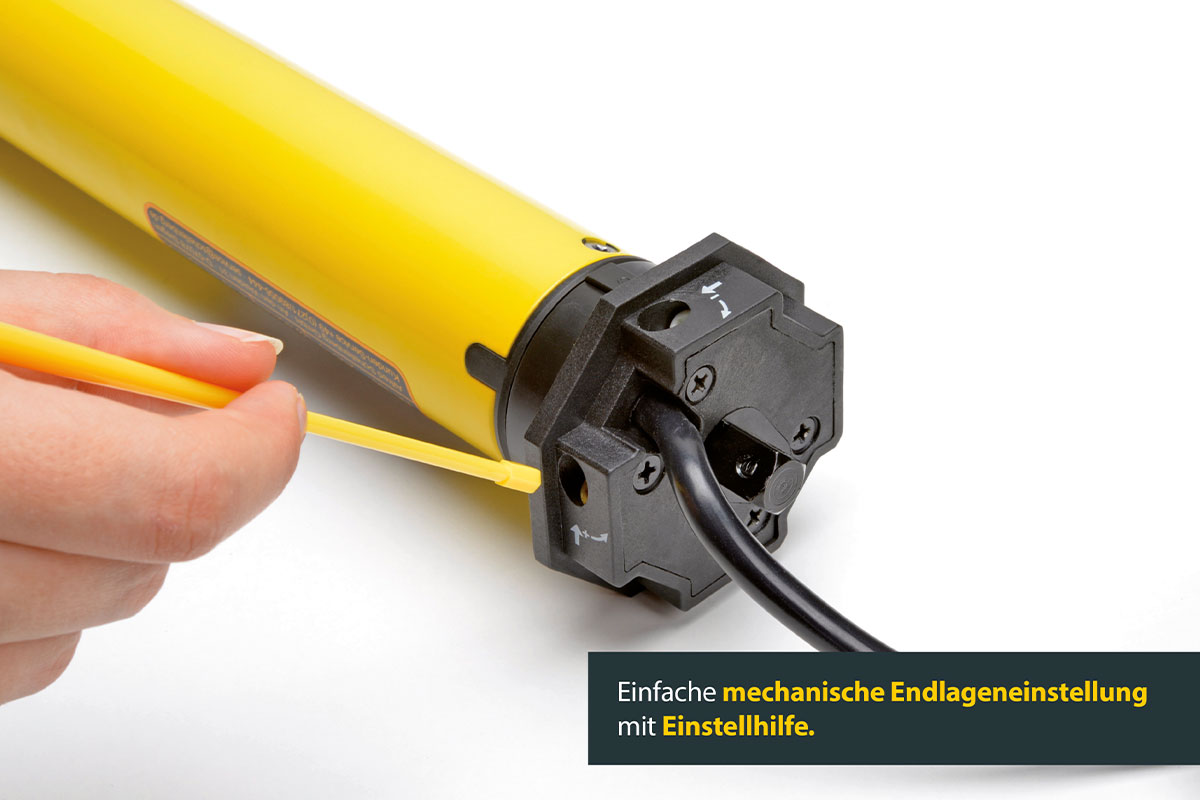 Schellenberg Rohrmotor Standard Endpunkte Einstellen